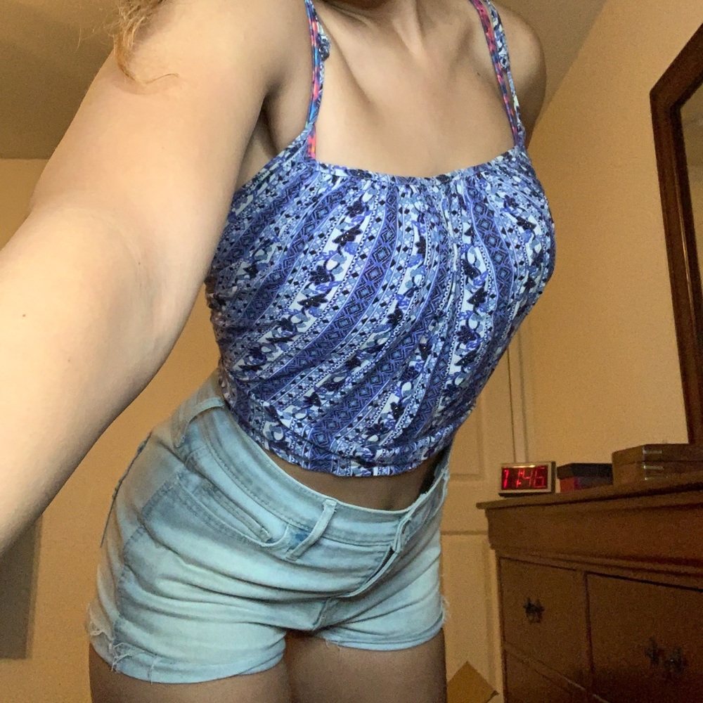 Forever 21 patterned shirt, worn flowy or tight (: